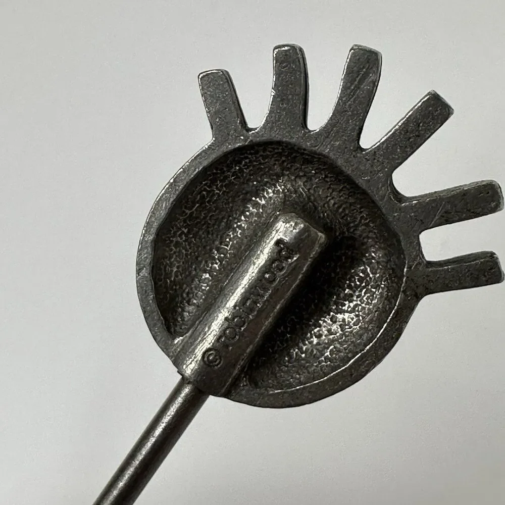 Vtg RobinWood‎ Fondue Forks 7 Mid Century Faces & Cocktail Picks Hor d'oeuvres